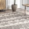 Nuloom Zuri Shaggy Banded Tribal Area Rug 4ft x 6ft GCAL02B-406 - alternate 6